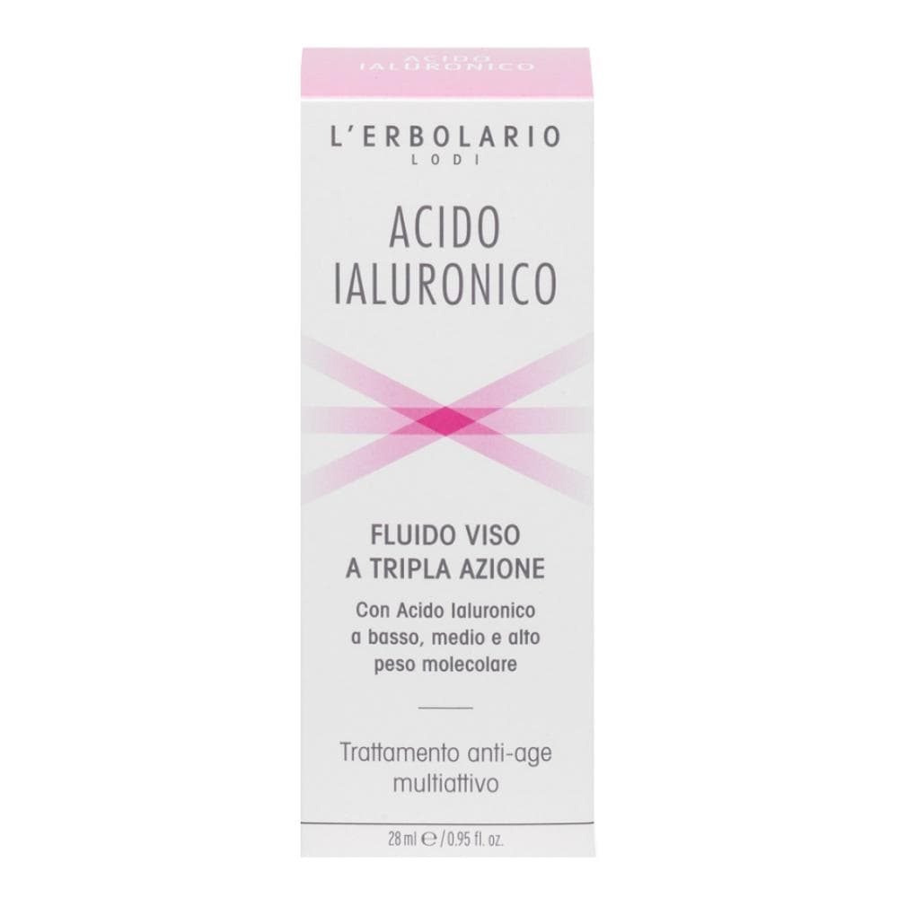 L'Erbolario Acido Ialuronico Fluido Viso a Tripla Azione Antiage 28 ml