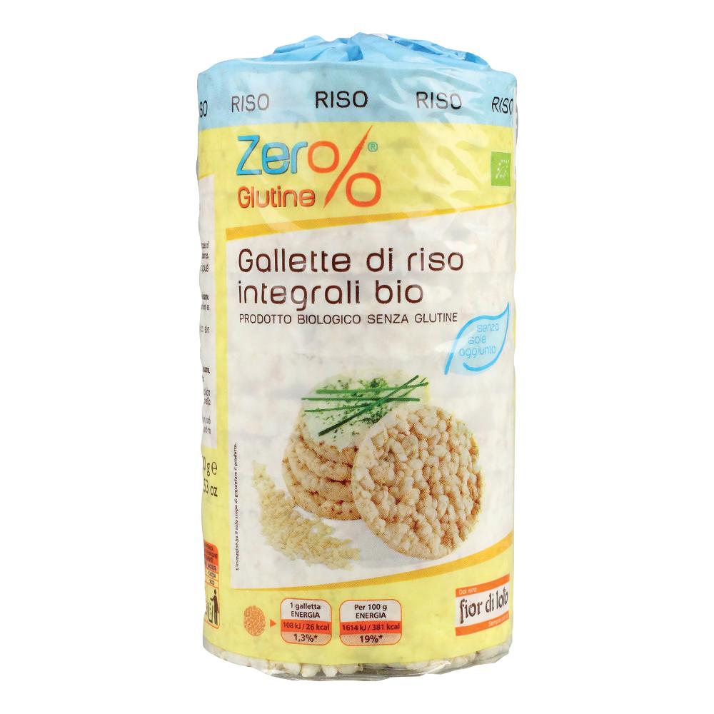 Zero% glutine gallette di riso basso contenuto di sale 100 g