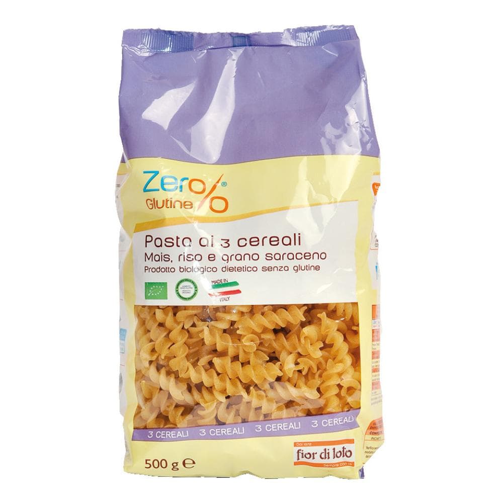 Zero% glutine fusilli 3 cereali senza glutine bio 500 g