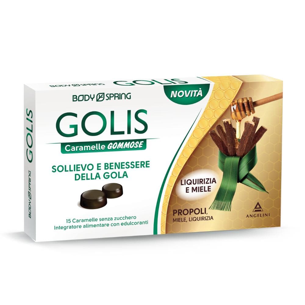 Body Spring Golis Caramelle Liquirizia e Miele Integratore per la Gola