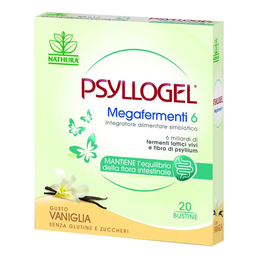 Psyllogel megafermenti 6 vaniglia 20 buste 56 g