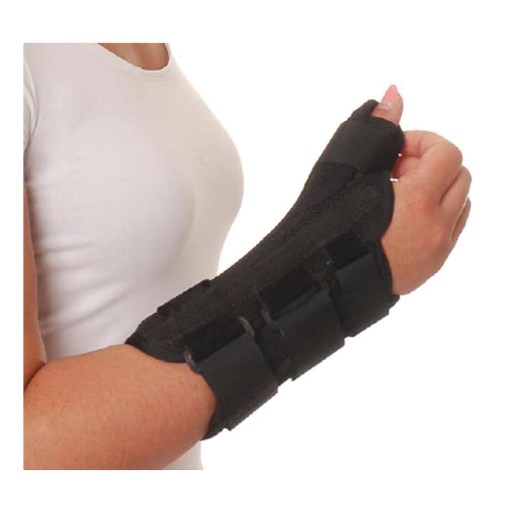 Orione 221 polsiera polso pollice con stecca palmare nero m destro