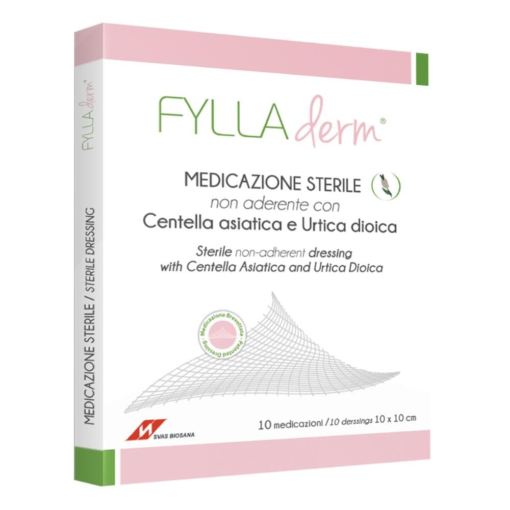 Fylladerm Medicazione Sterile Non Adesiva 10x10 cm 10 Pezzi