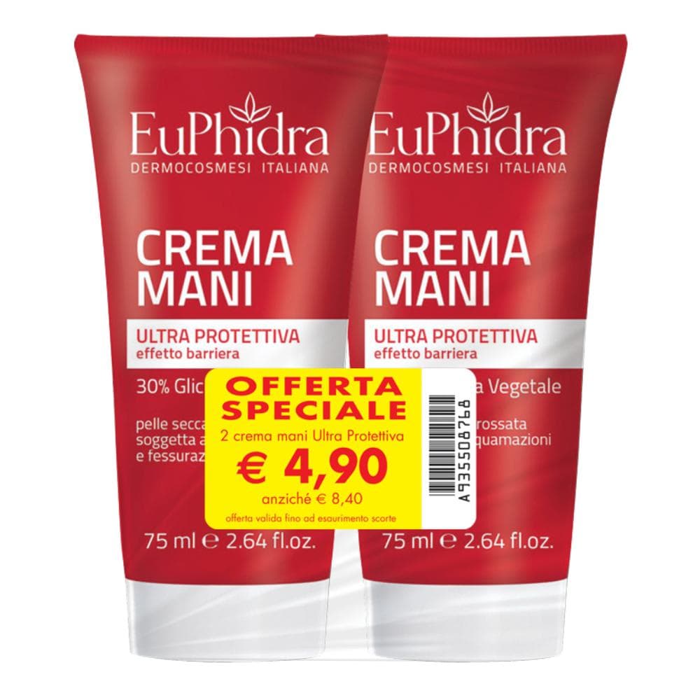 Euphidra abb crema mani ultraprotettiva promo 2 pezzi