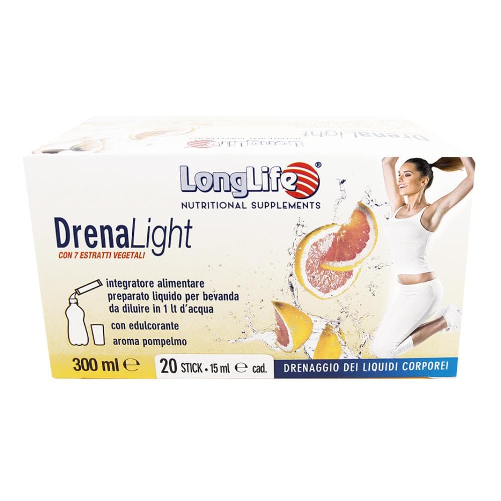 Longlife Drena Light Integratore Drenante 20 stick pack