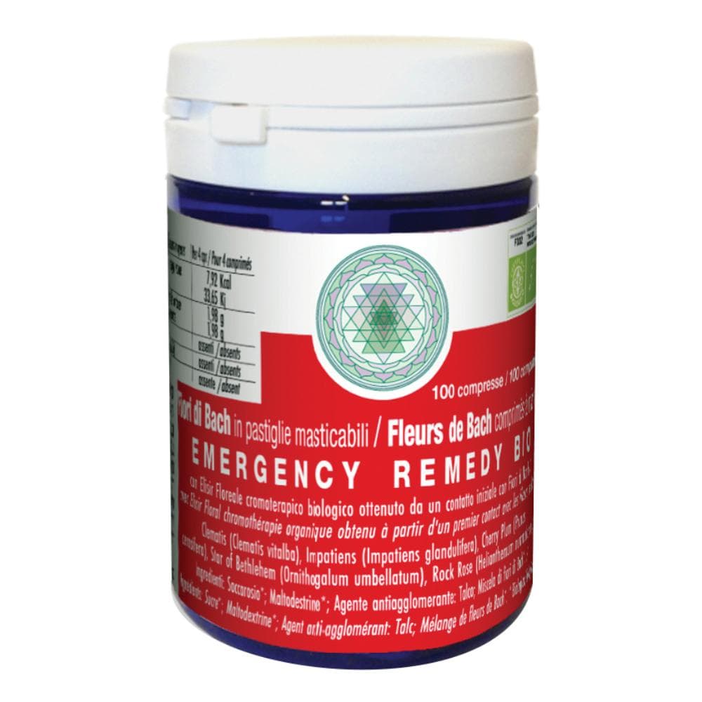 Emergency remedy bio 10 compresse fiori di bach in pastiglie