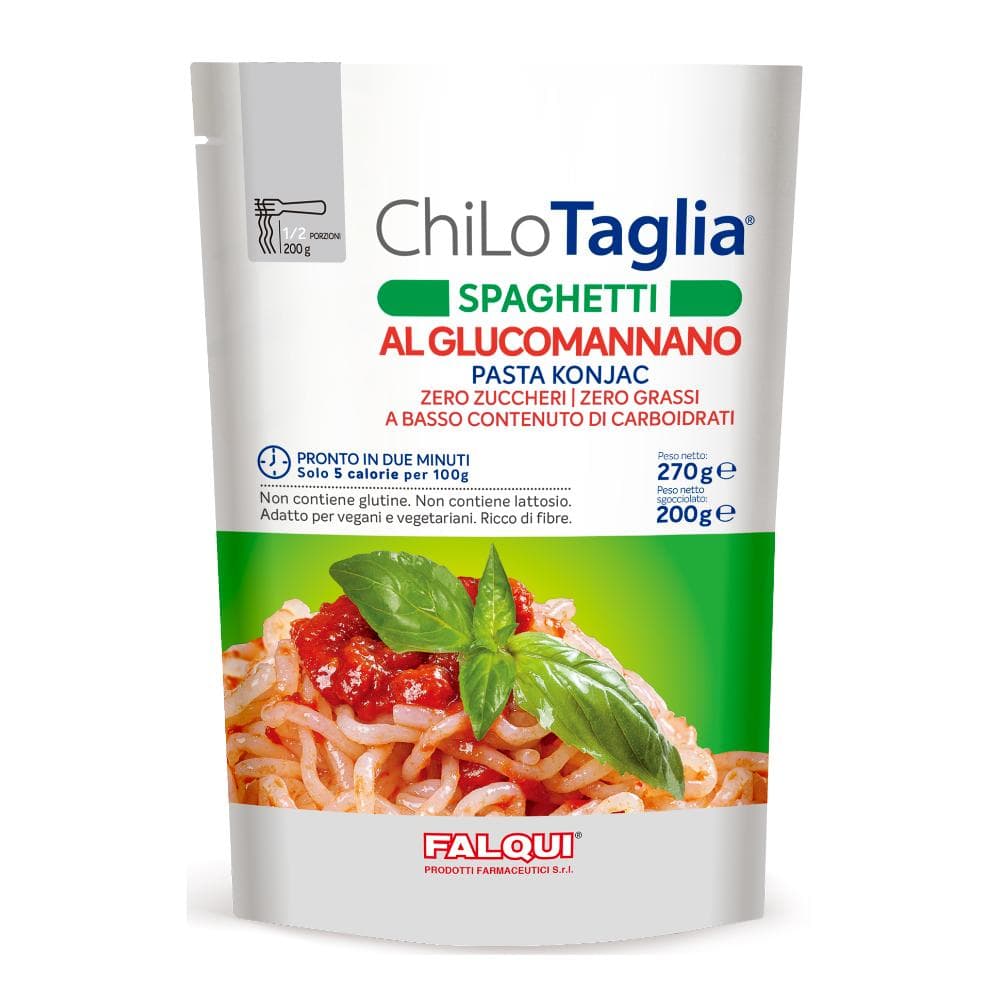 Falqui Alimentazione Speciale ChiLo Taglia Shirataki Pasta di Konjak Spaghetti con Glucomannano 200 g