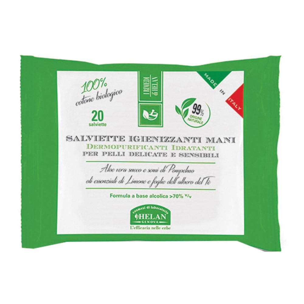 I rimedi di helan salviette igienizzante mani 20 pezzi