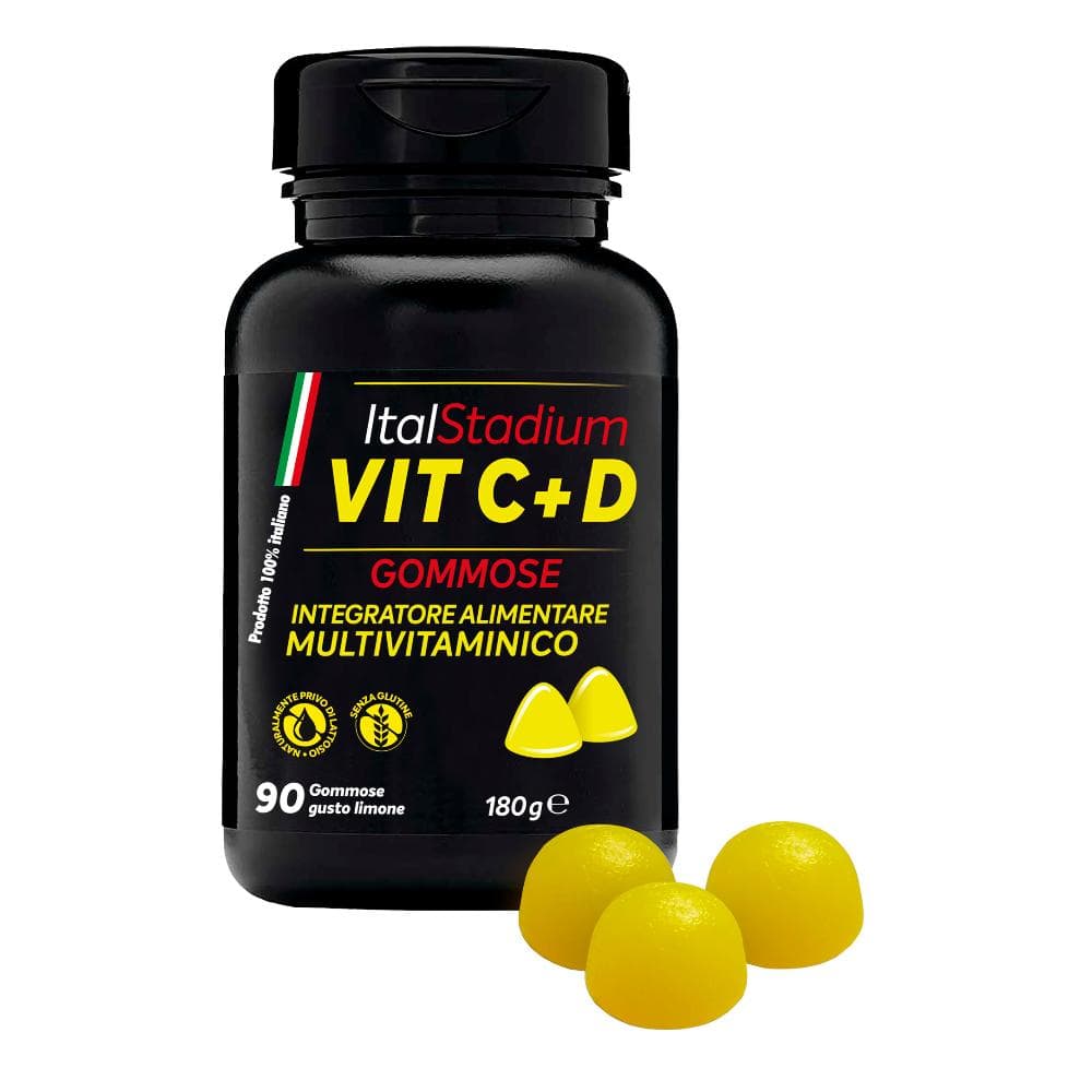Italstadium vit c+d limone 90 gommose