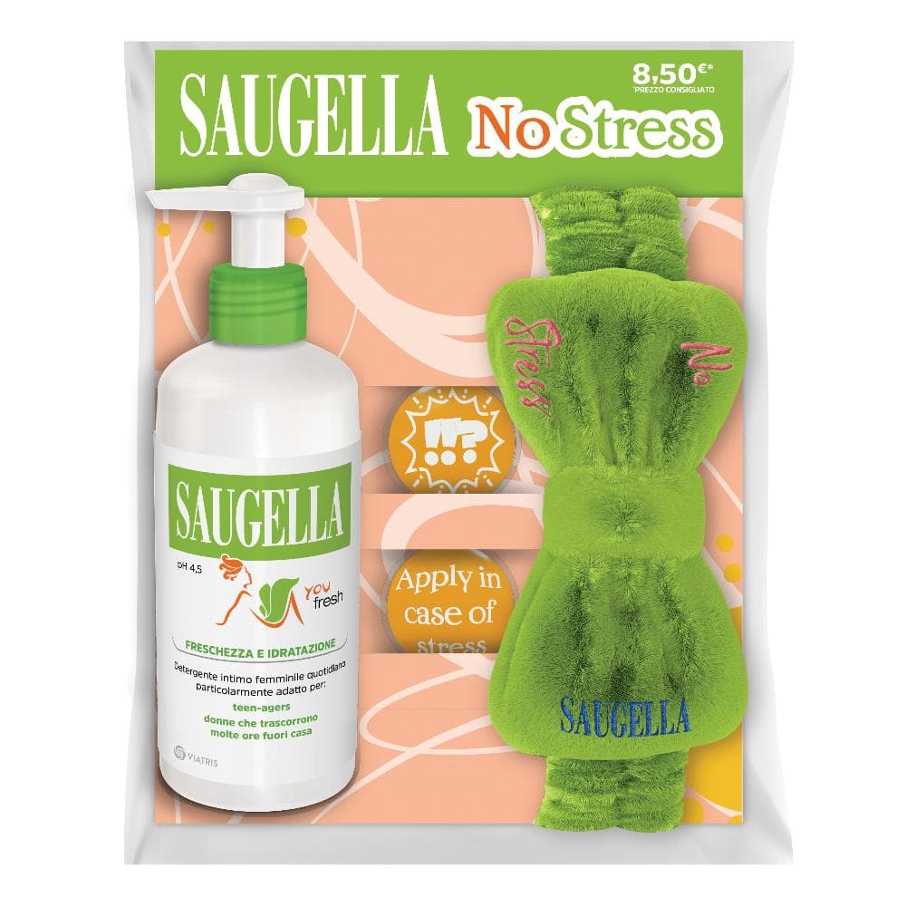 Saugella youfresh no stress bundle composto da 1 youfresh 200 ml + gadget fascia capelli + gadget 2 patch occhi