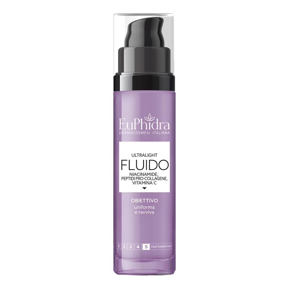 Euphidra UltraLight Fluido Niacinamide 50 ml Idrata Leggera e Riduce Imperfezioni
