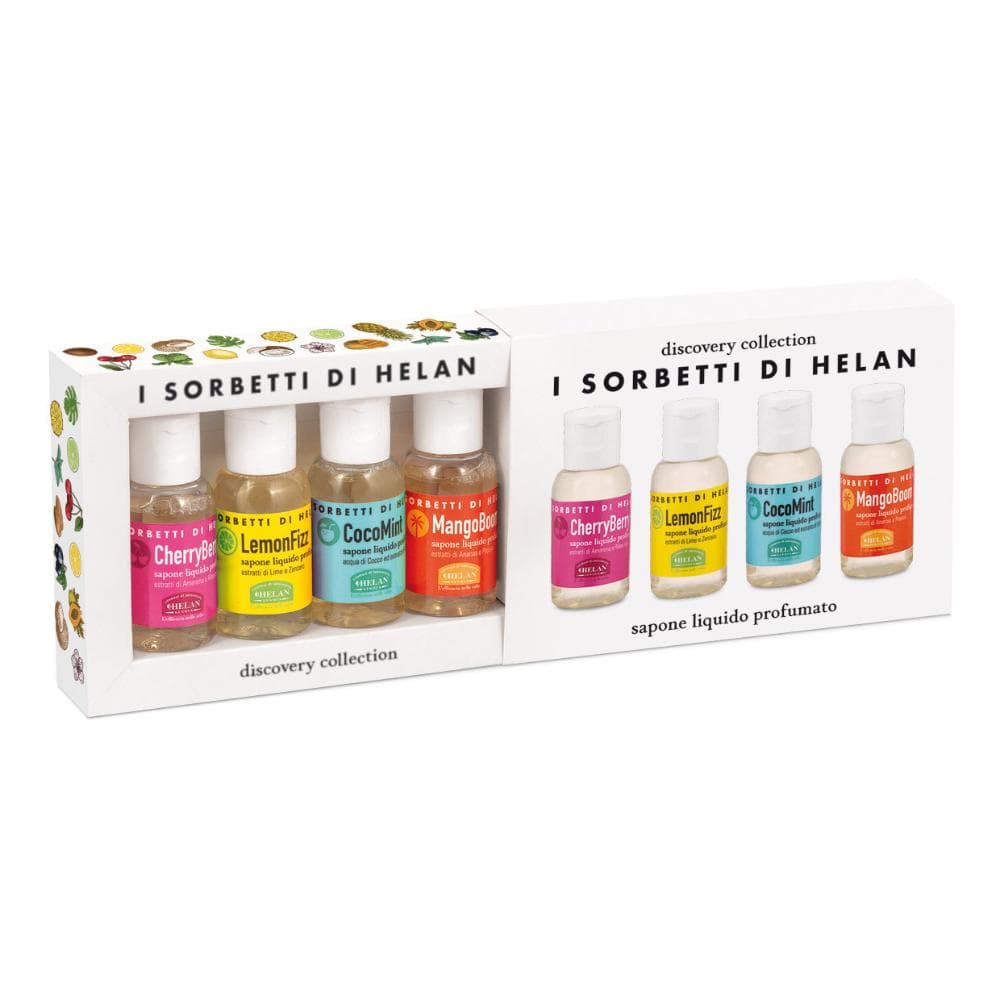 I SORBETTI DI HELAN CHERRYBERRY DISCOVERY KIT SAPONI LIQUIDI 4 PEZZI DA 25 ML
