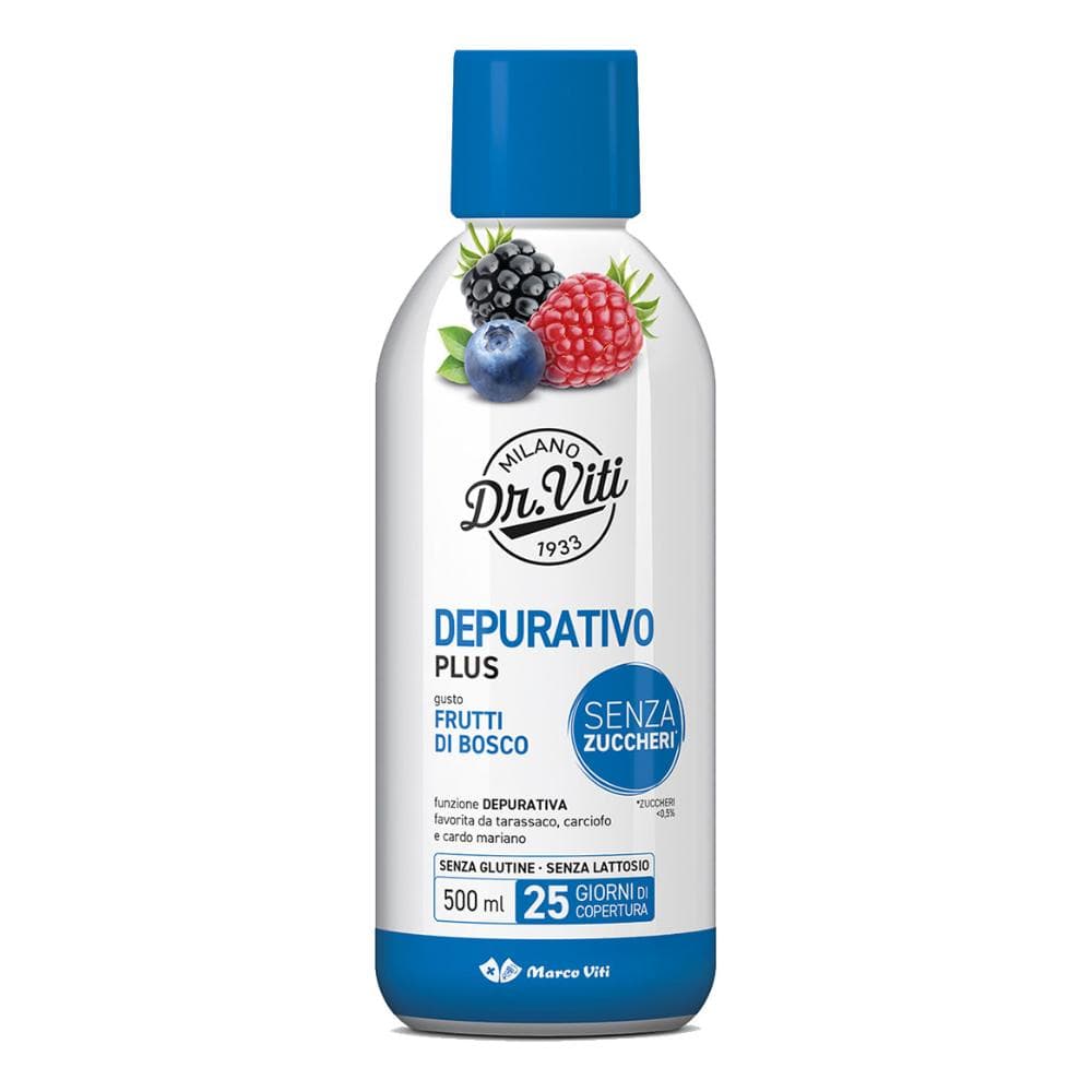 Dr Viti Depurativo Plus Frutti Di Bosco 500 Ml Senza Zuccheri