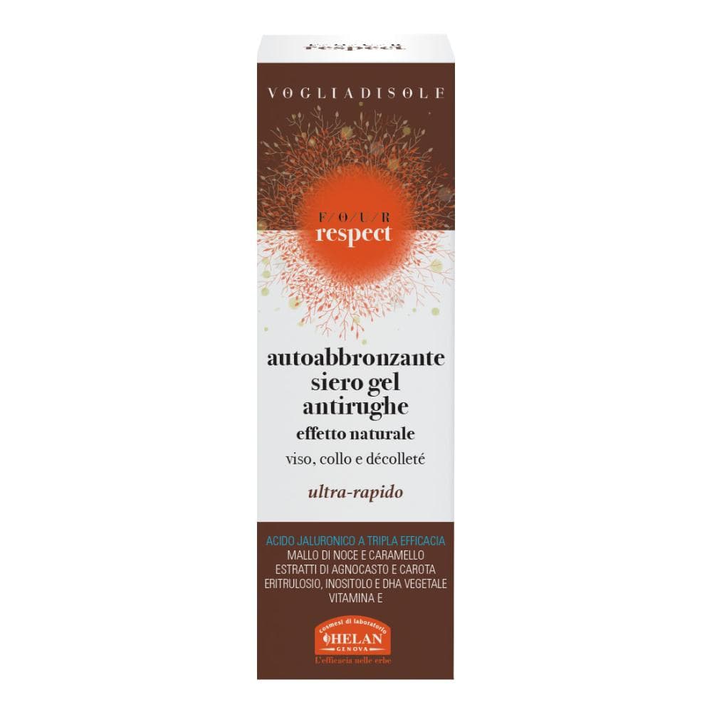 Voglia Di Sole Four Respect Siero Gel Antirughe Autoabbronzante Naturale Uniformante 30 Ml
