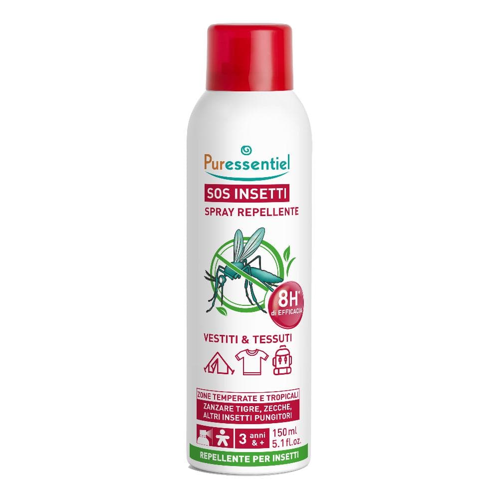 Sos Insetti Spray Repellente Vestiti&Tessuti 150 Ml