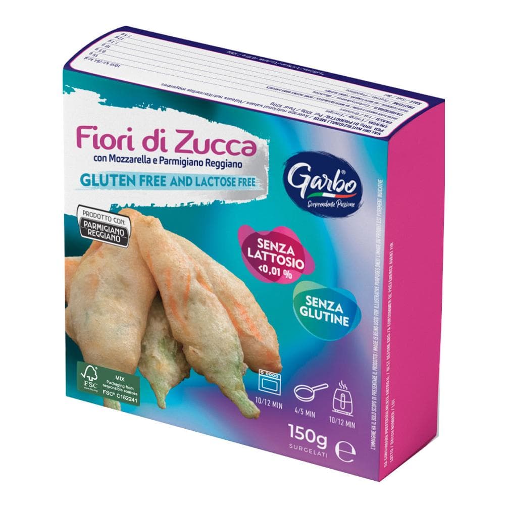 Fiori di zucca con mozzarella e parmigiano - fiori di zucca ripieni surgelati
