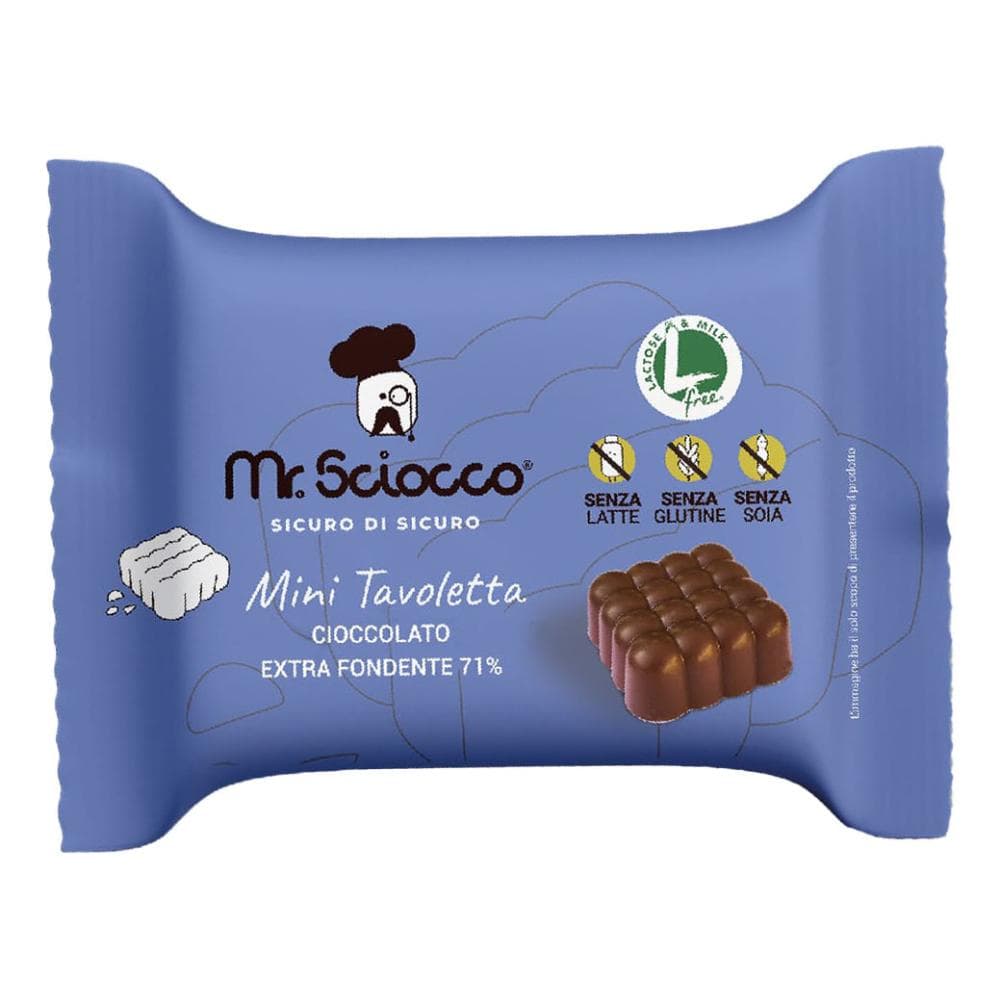 Mr Sciocco mini tavoletta fondente 11 g - mini tavoletta di cioccolato fondente