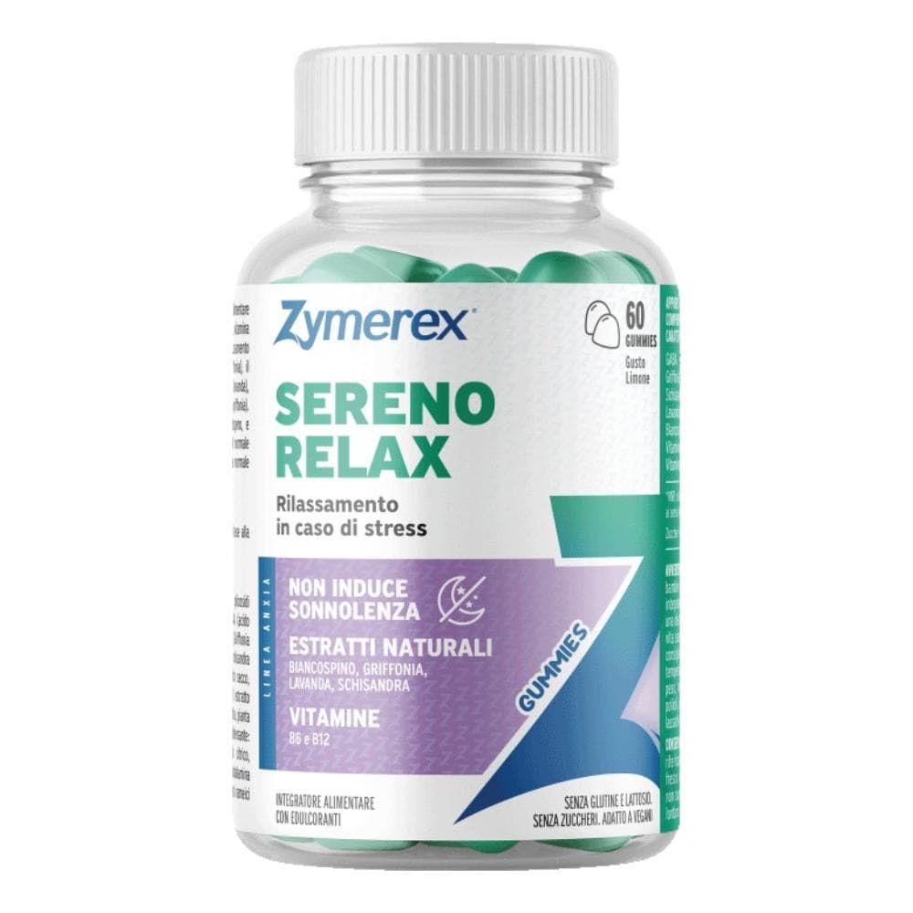 Zymerex Sereno Relax Integratore Per Rilassamento e Benessere Mentale 60 Gommose