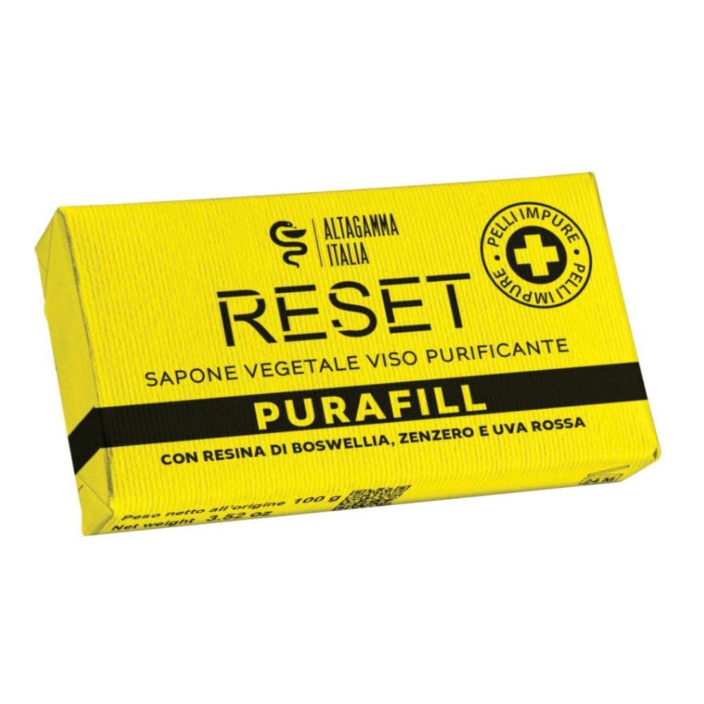 Purafill Reset Sapone Vegetale Purificante Viso Pelli Impure 100 G