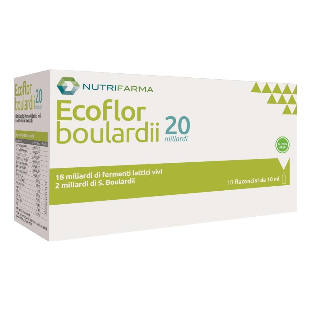 Ecoflor Boulardii 20 Miliardi 10 Flaconcini Da 10 Ml