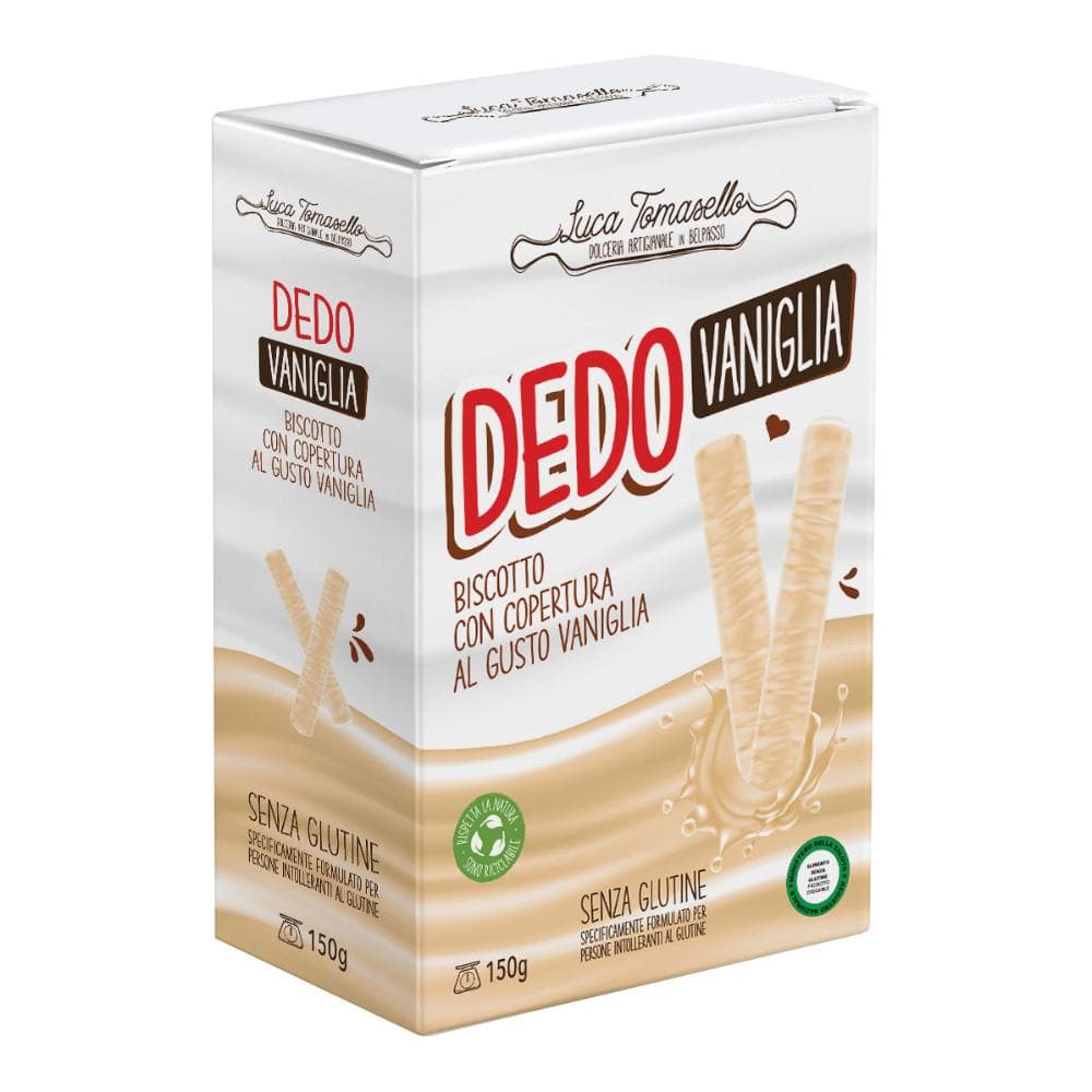 Dedo Latte Biscotto Copertura Vaniglia 150 G