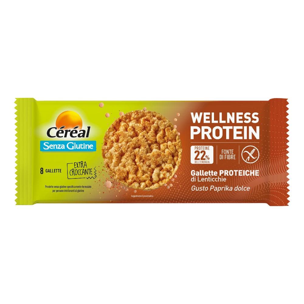 Cereal Wellness Protein Gallette Proteiche Di Lenticchie Gusto Paprika Dolce 82 G