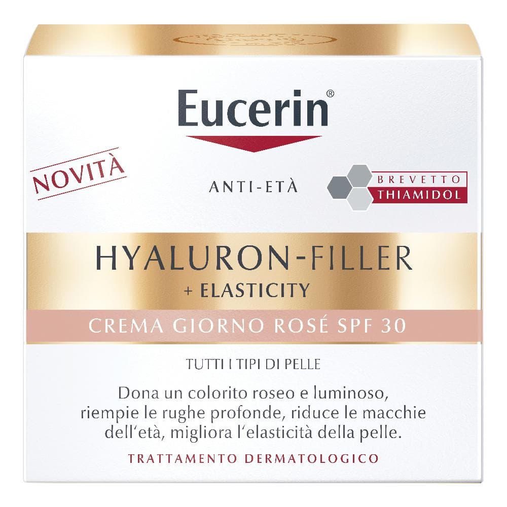 Eucerin Hyaluron Filler + Elasticity Crema Giorno Rose' Spf30 Ricarica 50 Ml