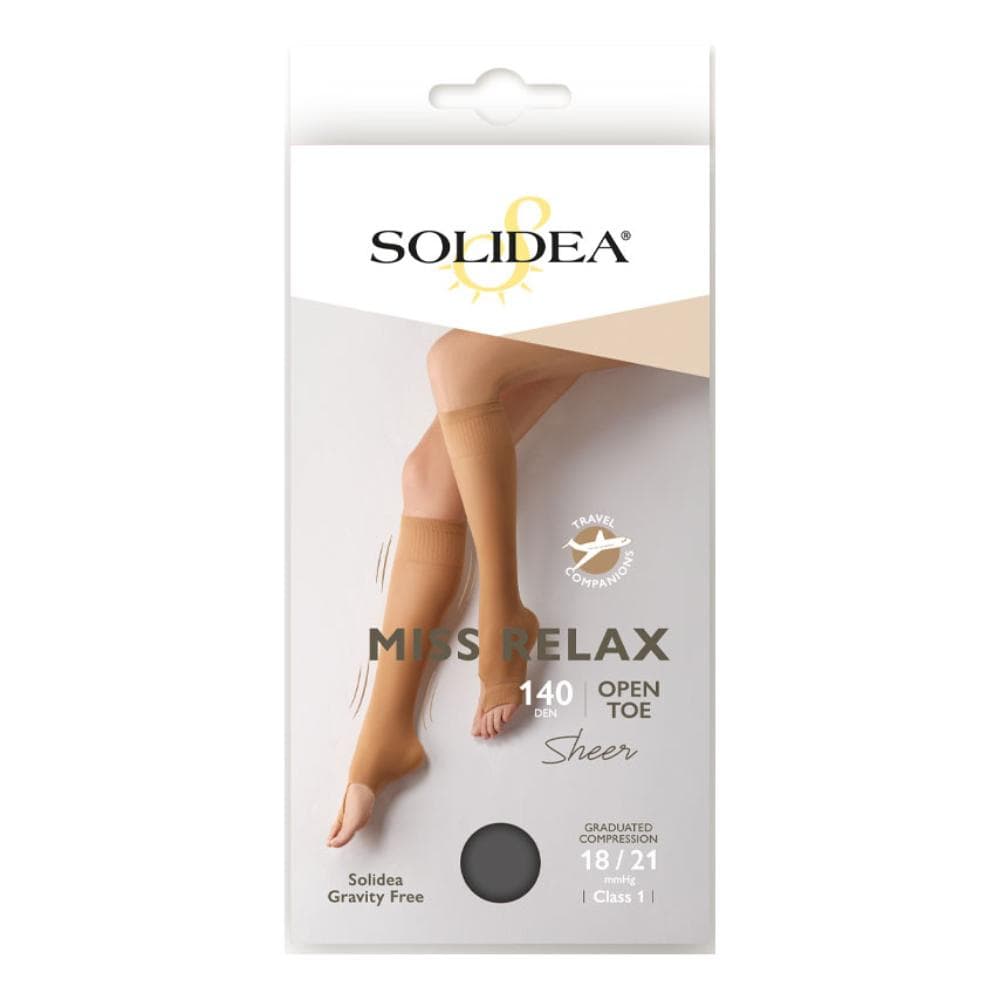 Gambaletto miss relax 140 punta aperta camel 1s