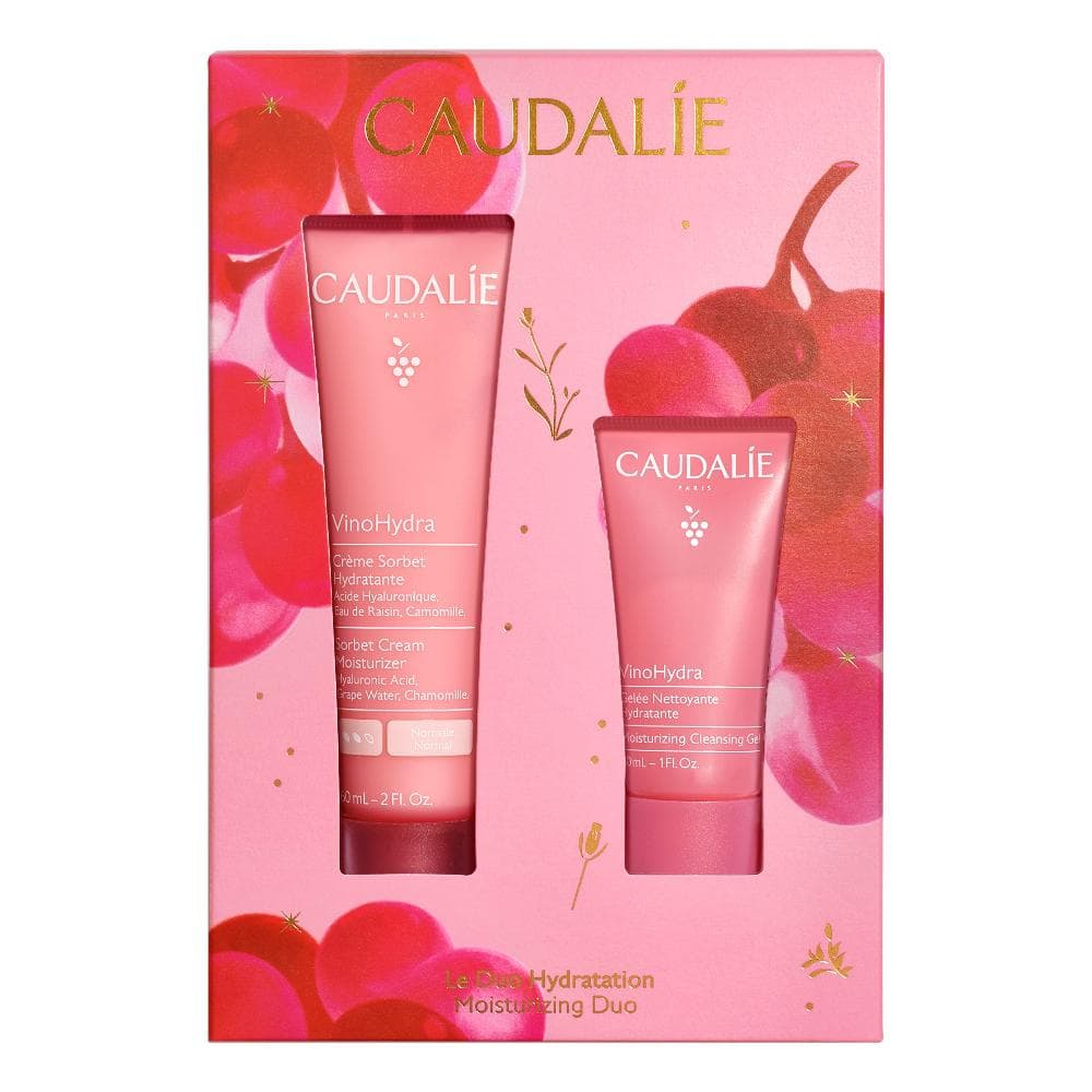 Caudalie Cofanetto Duo Idratazione VinoHydra Crema Sorbetto Idratante 60 ml + Gel Detergente Idratante 30 ml