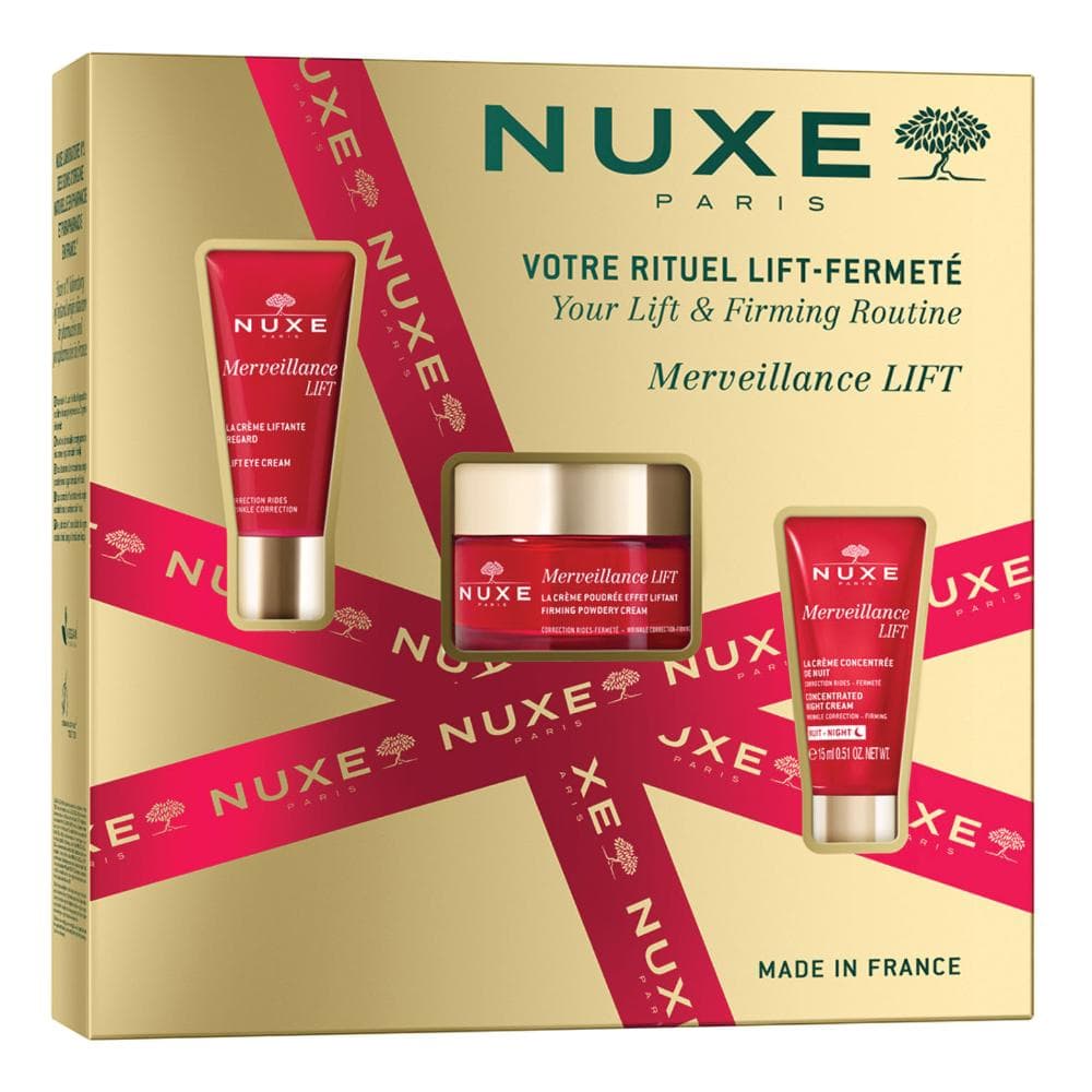 Nuxe Merveillance Set con Crema Contorno Occhi + Crema Effetto Lifting + Crema Notte Anti-Rughe