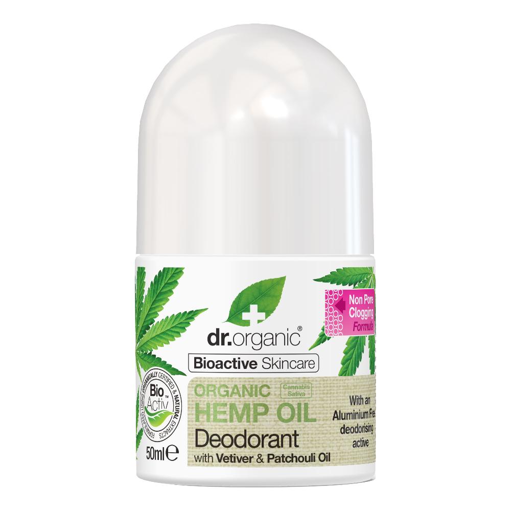 Dr. Organic Hemp Oil Deodorante Roll-on all'Olio di Canapa 50 ml