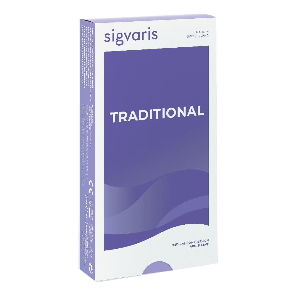 Sigvaris traditional 503 ccl2 bracciale autoreggente con guanto lungo beige s