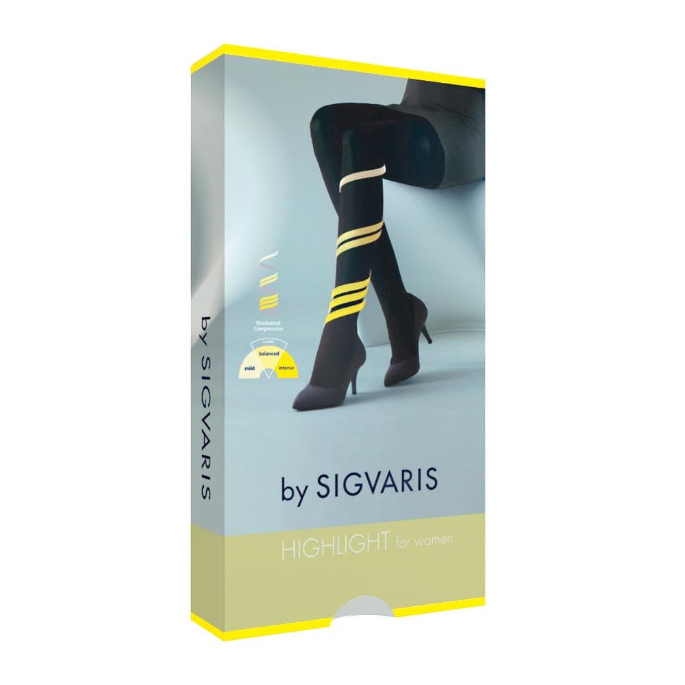 Sigvaris highlight women gambaletto normale punta chiusa black s