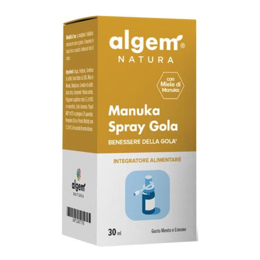 Algem Manuka Spray Integratore Benessere Naso e Gola 30 ml
