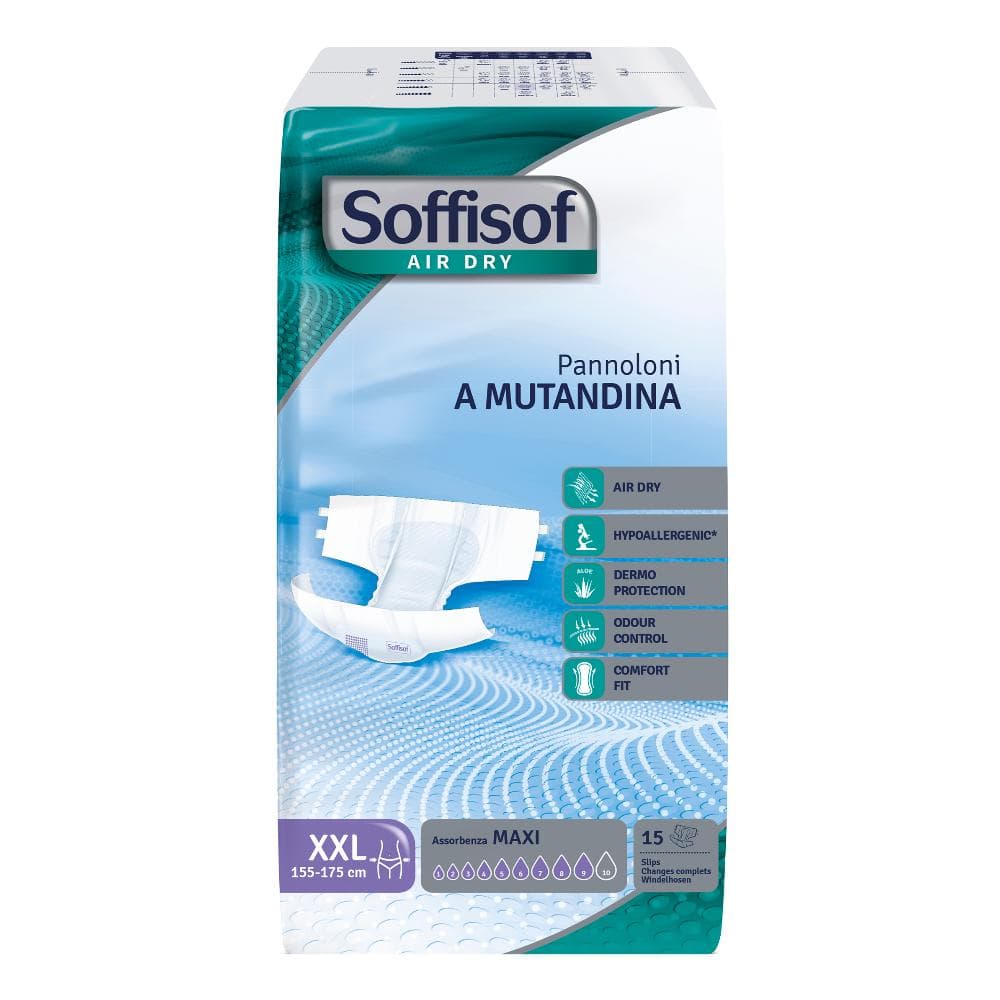 Soffisof air dry pannolino mutandina maxi xxl 15 pezzi