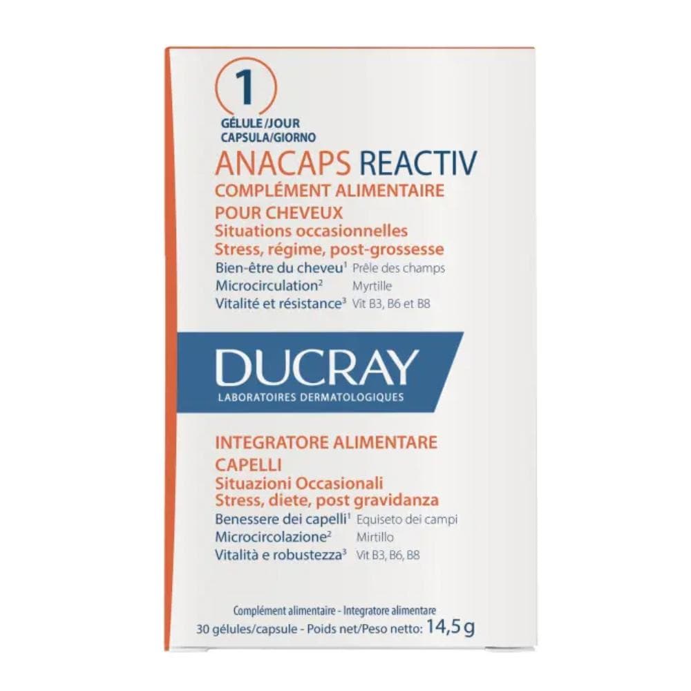Anacaps reactiv trio ducray pacco triplo 2+1 omaggio 30+30+30 90 compresse totali