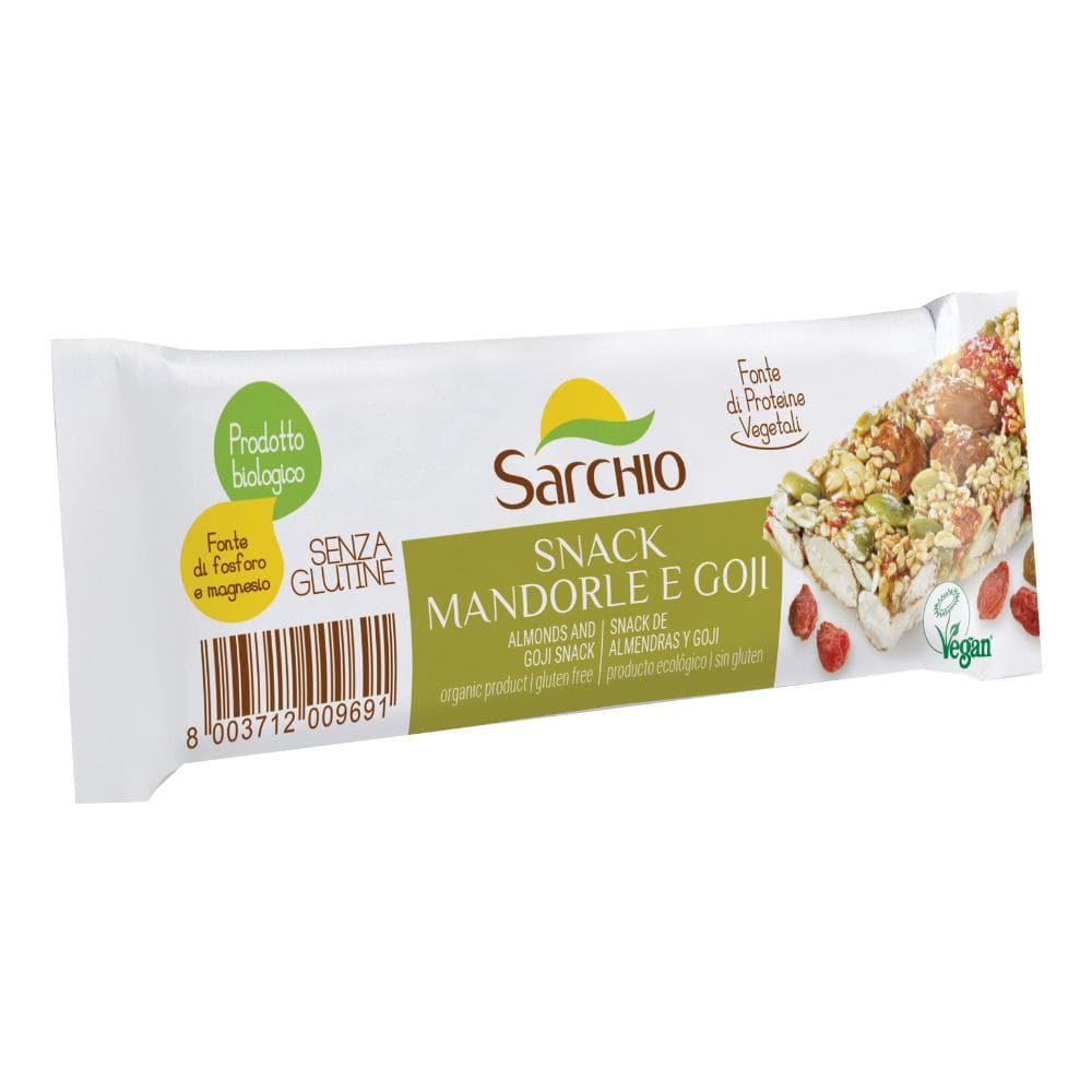 Monoporzione mandorle goji 20 g