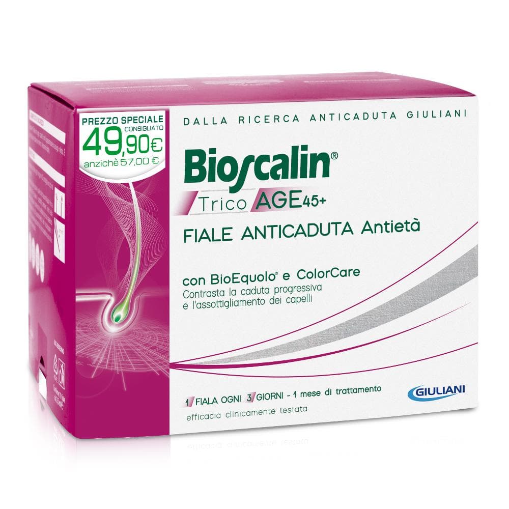 Bioscalin TricoAge 50+ Fiale Anticaduta Antietà Donna PROMO 10 Fiale