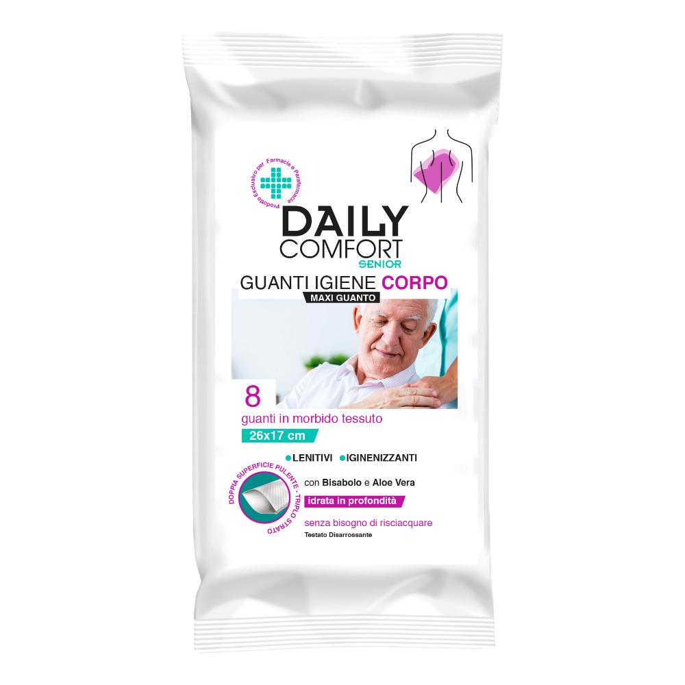 Daily comfort senior guanto detergente 8 pezzi