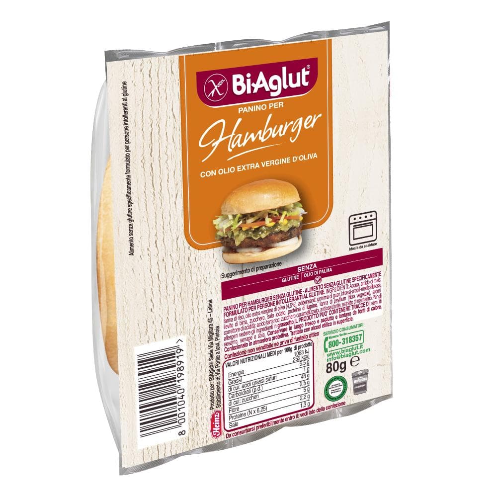 BIAGLUT PANINO HAMBURGER 80G