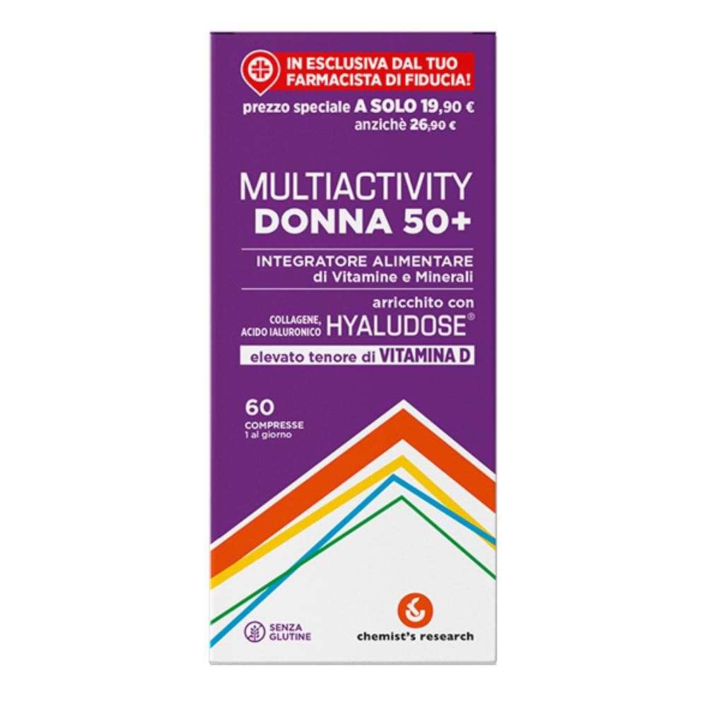 Chemist's Research Multiactivity Donna 50+ Integratore Alimentare, 60 Compresse