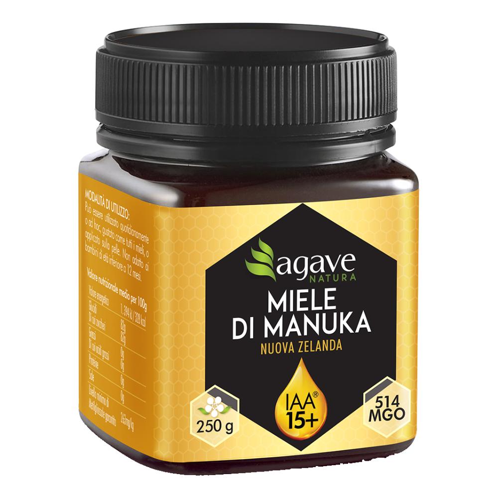 Agave Natura Manuka IAA 15+ Miele Puro per Forti Raffreddori e Disturbi Digestivi 250 g