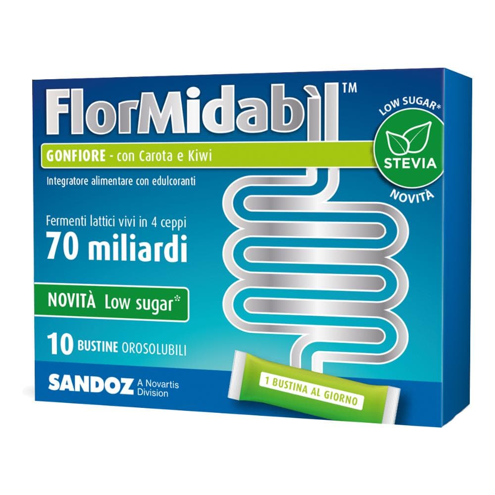 Flormidabil gonfiore 10 bustine con stevia