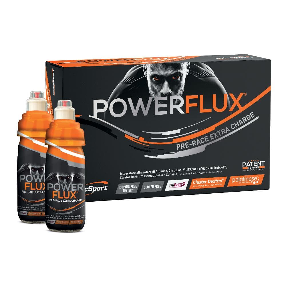 EthicSport Powerflux Integratore Pre Workout 5 flaconi x 85 ml
