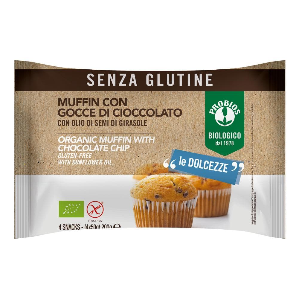 MUFFIN GOCCE CIOCCOLATO 4X50G