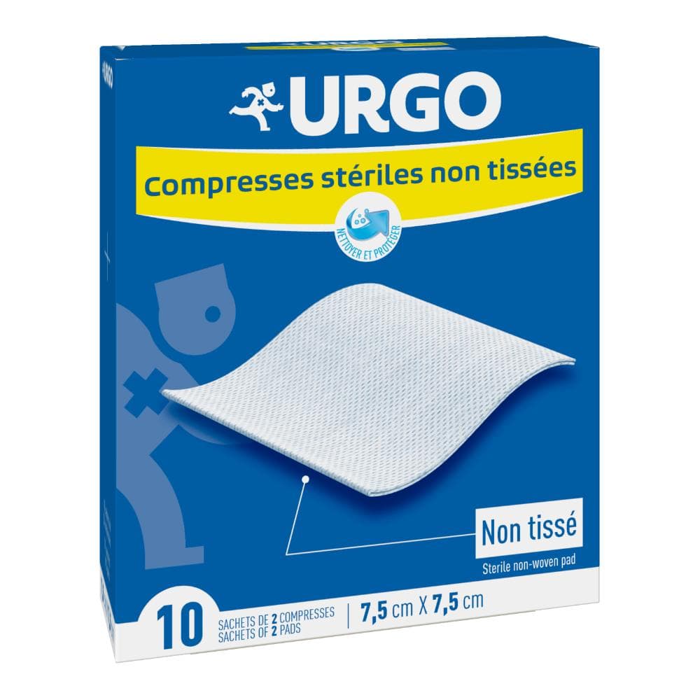 Urgo Compresse Garza Sterili 7,5x7,5 cm 10 Pezzi