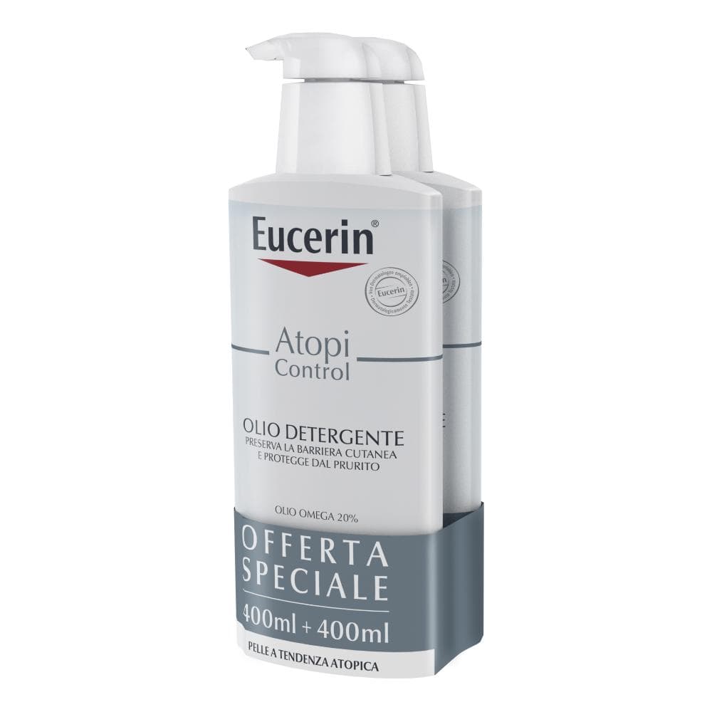 Eucerin bipacco atopi olio detergente 400 ml