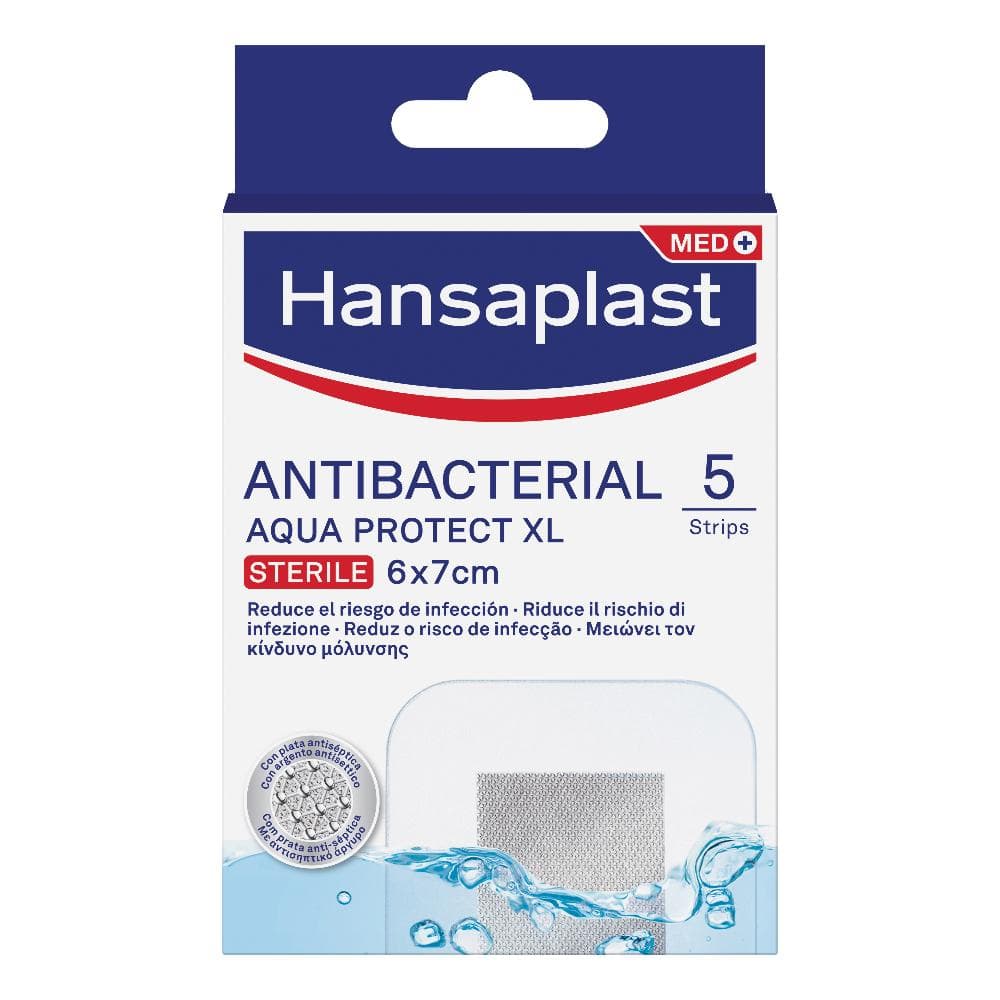 Hansaplast Aqua Protect XL Silver Medicazione antibatterica 5 pezzi