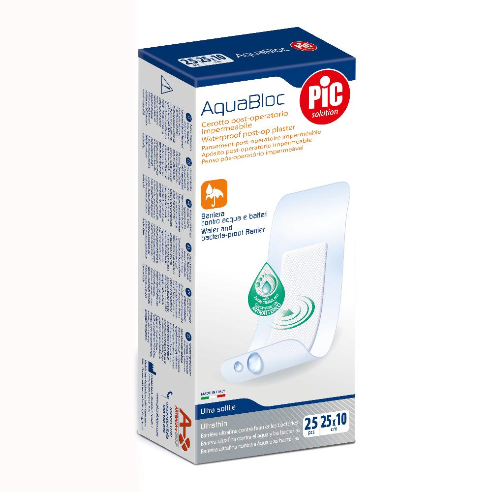 Cerotto pic aquabloc sterile 10x25 cm antibatterico 1 pezzo