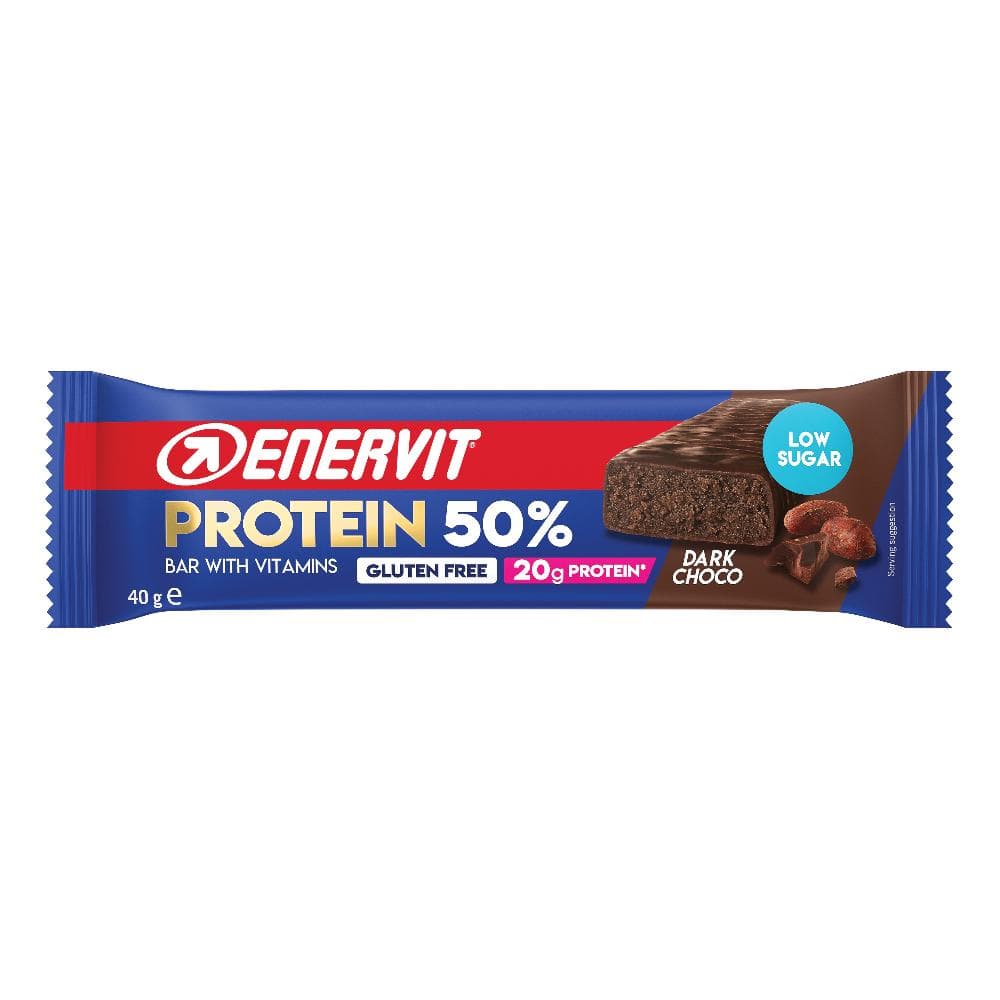 Enervit Protein Barretta Proteica 50% Gusto Dark Chocolate da 38 gr